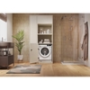 Hoover BH4S496M6D9-80 Integrated Washer Dryer, 9kg/6kg, 1400 Spin, White, D Rated