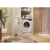 Hoover BH4S496M6D9-80 Integrated Washer Dryer, 9kg/6kg, 1400 Spin, White, D Rated