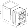 Hoover BH4S496M6D9-80 Integrated Washer Dryer, 9kg/6kg, 1400 Spin, White, D Rated