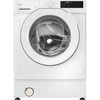 Hoover BH4S496M6D9-80 Integrated Washer Dryer, 9kg/6kg, 1400 Spin, White, D Rated