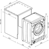 Hoover HBDS 4854DMS5-80 300 Pro Integrated Washer Dryer, 8kg/5kg, 1400 Spin, White, D Rated
