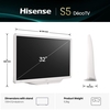Hisense 32S5QTUK 32" QLED Smart Television, Full HD, White, E Rated
