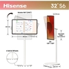 Hisense 32S6S 32" LED Smart Television, 4K Ultra HD, White, E Rated