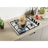 Candy CHW6LBX 60cm 4 Burner Gas Hob, Stainless Steel