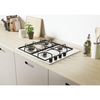 Candy CHW6LBX 60cm 4 Burner Gas Hob, Stainless Steel