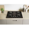 Candy CVW6BB 60cm 4 Burner Gas Hob, Black