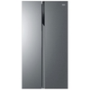 Haier HSR3918ENPG SBS 90 Series 3 American Fridge Freezer, Silver, E Rated,  Non-Plumbed
