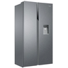Haier SBS 90 Series 3 HSR3918EWPG American Fridge Freezer, Silver, E Rated,  Non-Plumbed