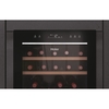 Haier HWS77GDAU1 Wine Cooler, Black, G Rated