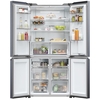 Haier HCR5919EHMB American Fridge Freezer, Black, E Rated,  Plumbed