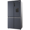 Haier HCR5919EHMB American Fridge Freezer, Black, E Rated,  Plumbed