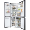 Haier HCR5919EHMB American Fridge Freezer, Black, E Rated,  Plumbed