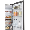Haier HSW59F18EIPT American Fridge Freezer, Slate Black,  Plumbed, E Rated