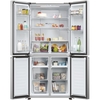 Haier HCR3818ENMM American Fridge Freezer,  Non-Plumbed, Stainless Steel, E Rated