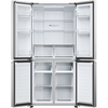 Haier HCR3818ENMM American Fridge Freezer,  Non-Plumbed, Stainless Steel, E Rated