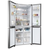 Haier HCR3818ENMM American Fridge Freezer,  Non-Plumbed, Stainless Steel, E Rated