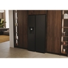 Haier HSW79F18DIPT American Fridge Freezer,  Plumbed, Black, D Rated