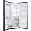 Haier HSW79F18DIPT American Fridge Freezer,  Plumbed, Black, D Rated
