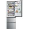 Haier HTW5618DWMG Total No Frost Fridge Freezer, 60/40, Stainless Steel, D Rated