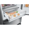 Haier HTW5618DWMG Total No Frost Fridge Freezer, 60/40, Stainless Steel, D Rated