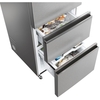 Haier HTW5618DWMG Total No Frost Fridge Freezer, 60/40, Stainless Steel, D Rated