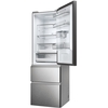 Haier HTW5618EWMG 3D 60 Series 5 Total No Frost Fridge Freezer, 60/40, Silver, E Rated