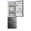 Haier HTW5618EWMP Total No Frost Fridge Freezer, 60/40, Grey, E Rated