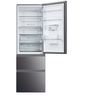 Haier HTW5618EWMP Total No Frost Fridge Freezer, 60/40, Grey, E Rated