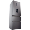 Haier HTW5618EWMP Total No Frost Fridge Freezer, 60/40, Grey, E Rated