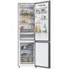Haier HDPW5620ANPD No Frost Fridge Freezer, 70/30, Grey, A Rated