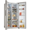 Haier HSW59F18DNMM American Fridge Freezer, Stainless Steel, D Rated,  Non-Plumbed