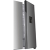 Hoover HHSBSO-6174XWDK-1 American Fridge Freezer,  Non-Plumbed, Stainless Steel, E Rated
