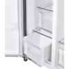 Hoover HOSR5918EIXK American Fridge Freezer, Stainless Steel, E Rated,  Plumbed