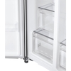 Hoover HOSR5918EIXK American Fridge Freezer, Stainless Steel, E Rated,  Plumbed