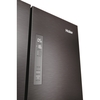 Haier HFR3718ENMD American Fridge Freezer, Grey, E Rated,  Non-Plumbed