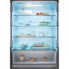Haier HFR3718ENMD American Fridge Freezer, Grey, E Rated,  Non-Plumbed