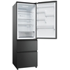 Haier HTW3618ENPB No Frost Fridge Freezer, 60/40, Black, E Rated