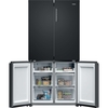 Haier HCR39F19ENPT American Fridge Freezer, Black, E Rated,  Non-Plumbed