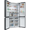 Haier HCR39F19ENPT American Fridge Freezer, Black, E Rated,  Non-Plumbed