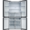 Haier HCR39F19ENPT American Fridge Freezer, Black, E Rated,  Non-Plumbed