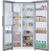 Hoover HOSS3T918EIXK American Fridge Freezer, Silver, E Rated,  Non-Plumbed