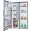 Hoover HOSS3T918EIXK American Fridge Freezer, Silver, E Rated,  Non-Plumbed