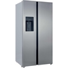 Hoover HOSS3T918EIXK American Fridge Freezer, Silver, E Rated,  Non-Plumbed