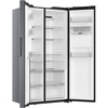 Hoover HONSQ2T918EWXK American Fridge Freezer, Silver, E Rated,  Non-Plumbed