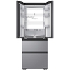 Haier HFKR5718DNMM American Fridge Freezer, Stainless Steel, D Rated,  Non-Plumbed
