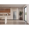Haier HFKR5718DNMM American Fridge Freezer, Stainless Steel, D Rated,  Non-Plumbed