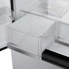 Haier HFKR5718DNMM American Fridge Freezer, Stainless Steel, D Rated,  Non-Plumbed