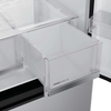 Haier HFKR5718DNMM American Fridge Freezer, Stainless Steel, D Rated,  Non-Plumbed