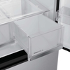 Haier HFKR5718DNMM American Fridge Freezer, Stainless Steel, D Rated,  Non-Plumbed