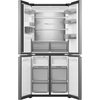 Haier HCR58S18CWMM Rise Cube Series American Fridge Freezer, Silver, C Rated,  Non-Plumbed